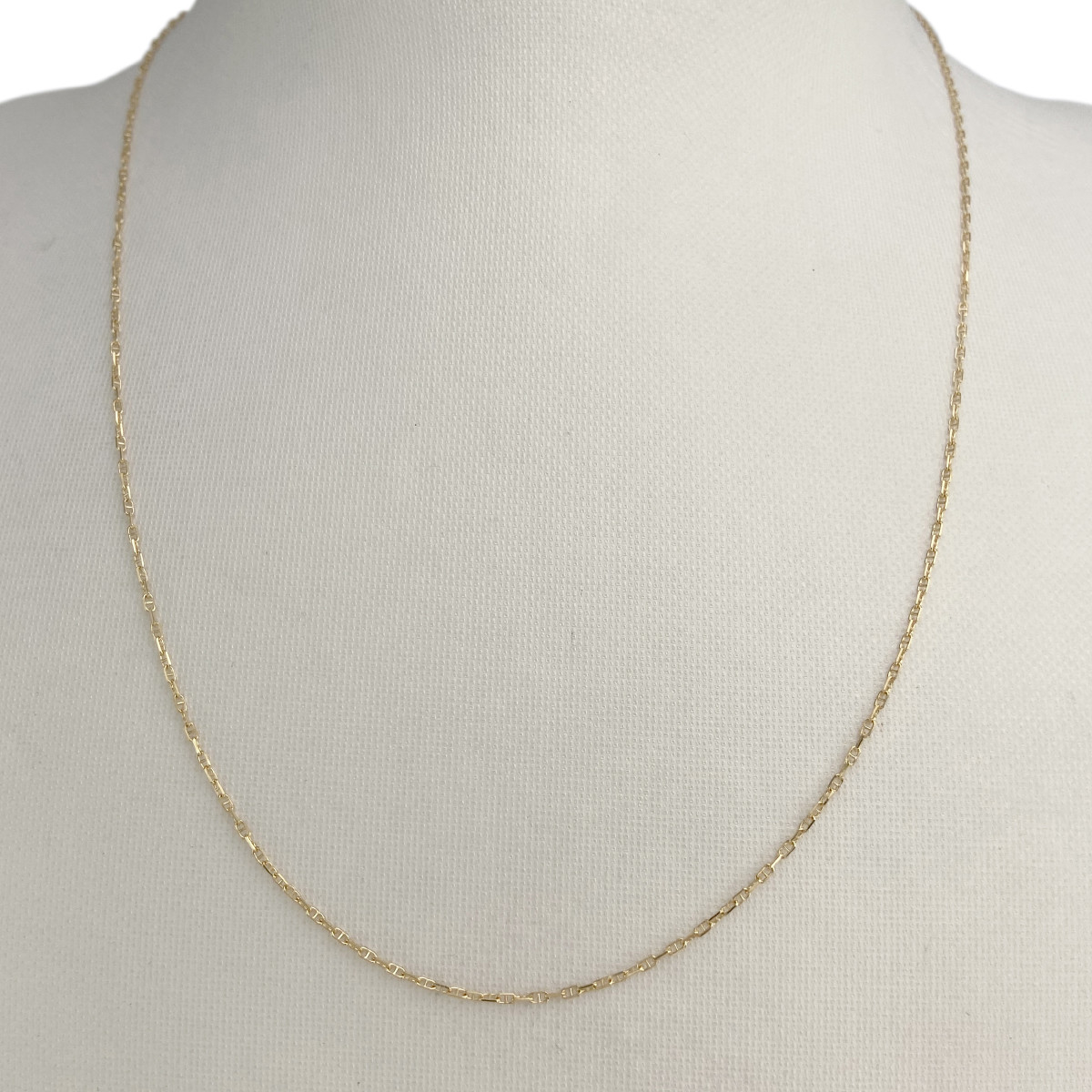 Chaine d'occasion or 750 jaune maille marine 45 cm - vue 2