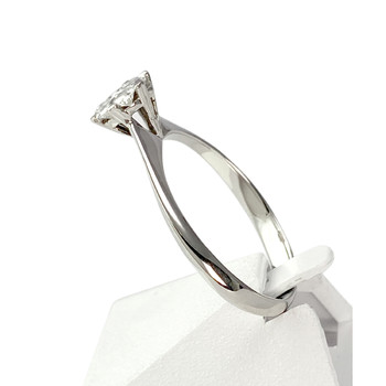 Bague d'occasion or 750 blanc diamants