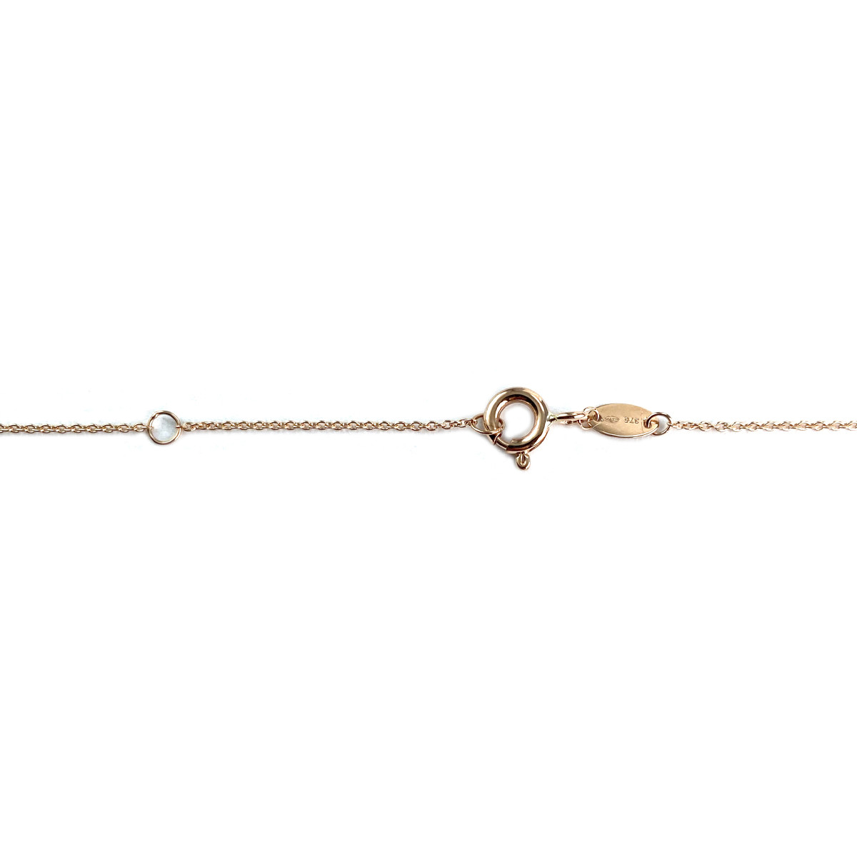 Collier d'occasion or 375 rose pierres fines 45 cm - vue 3