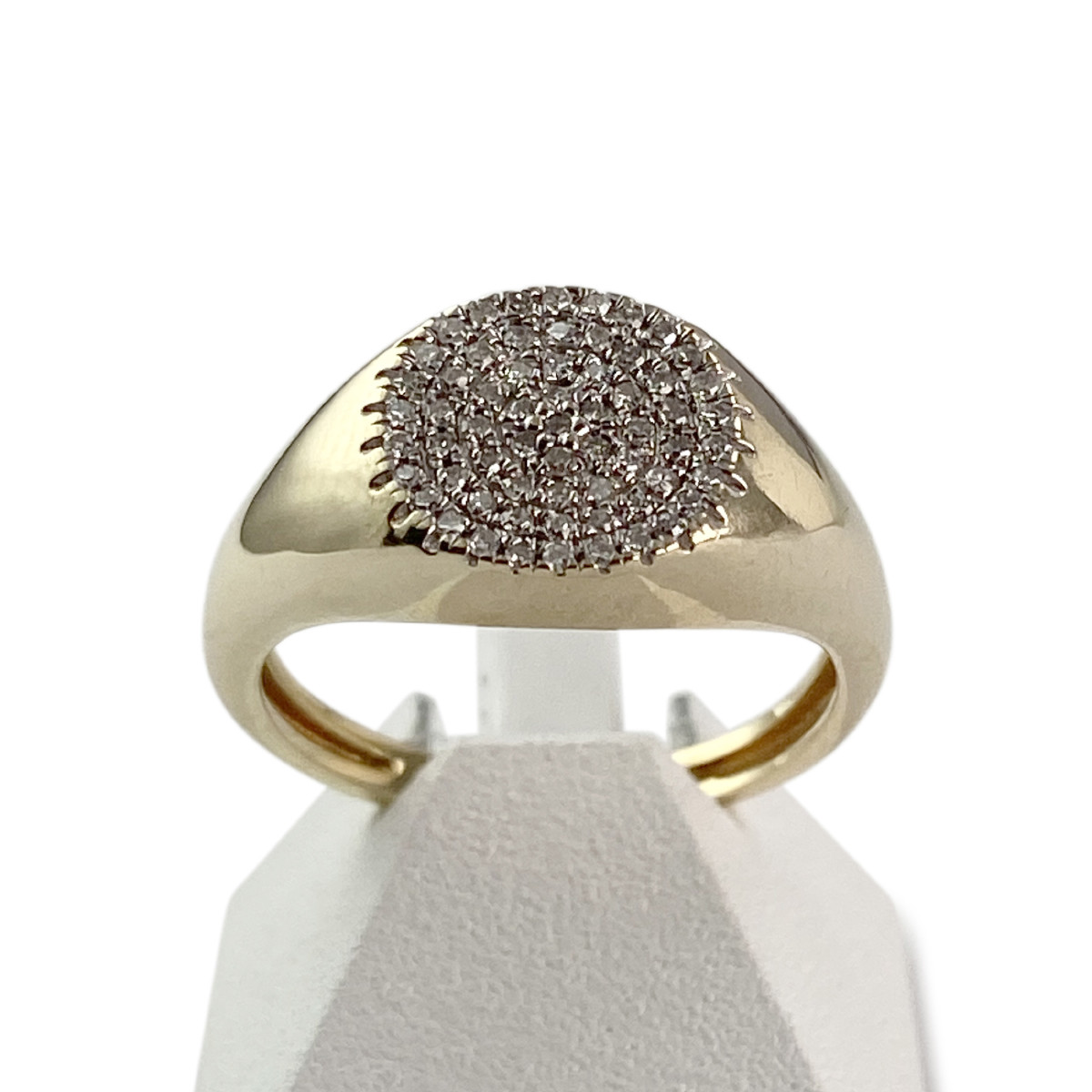 Bague d'occasion or 375 2 tons diamants