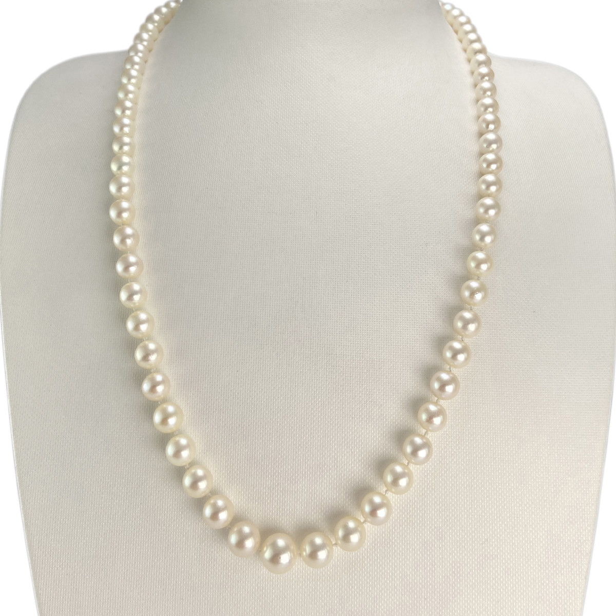 Collier d'occasion or 750 jaune perles de culture du Japon 55 cm - vue 2