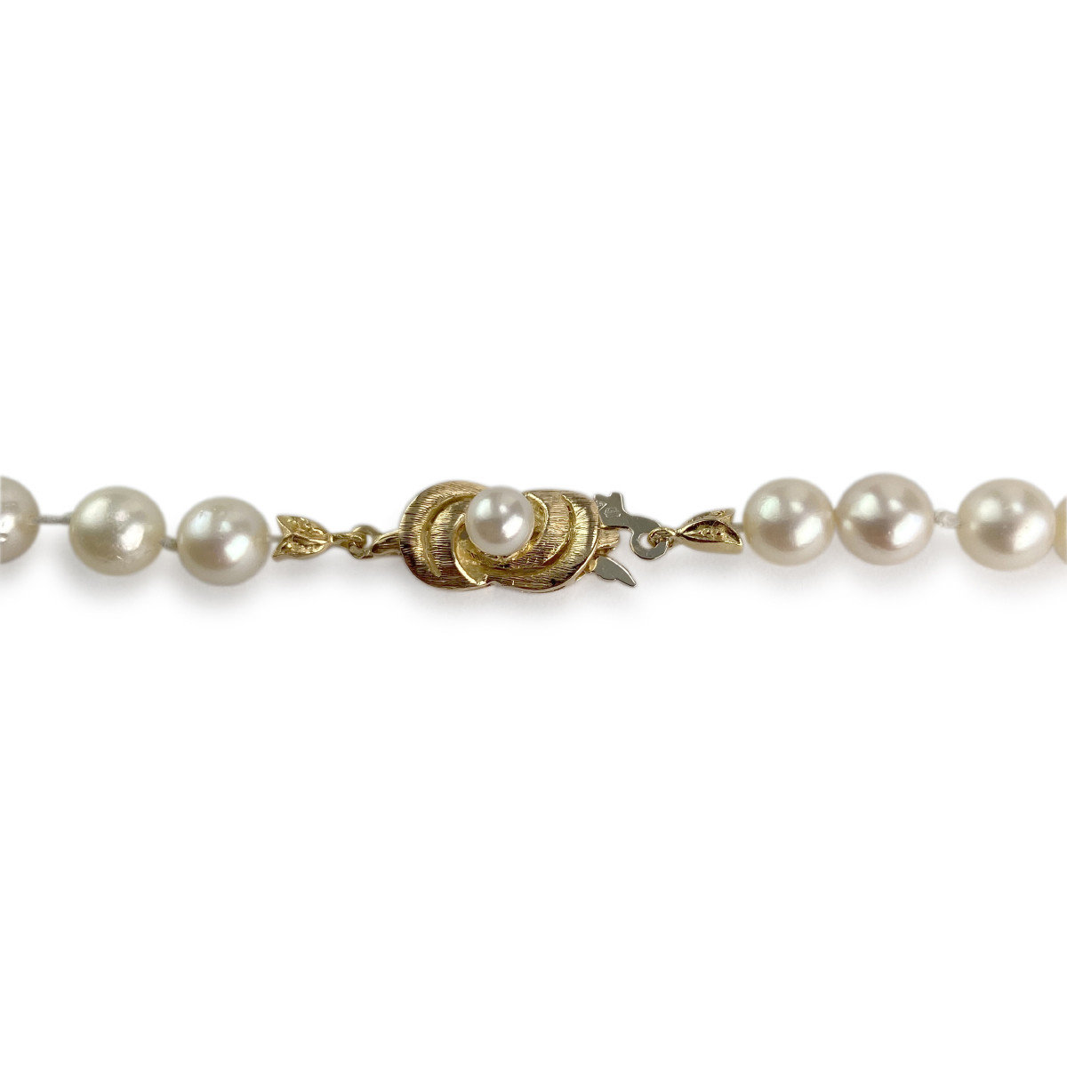 Collier d'occasion or 750 jaune perles de culture du Japon 55 cm - vue 3