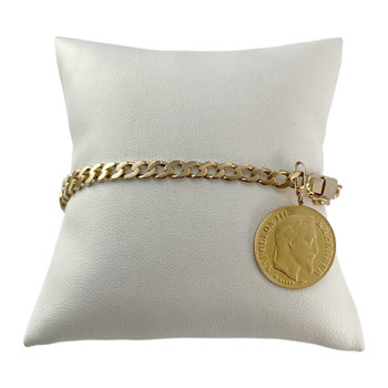Bracelet d'occasion or 750 jaune 19 cm
