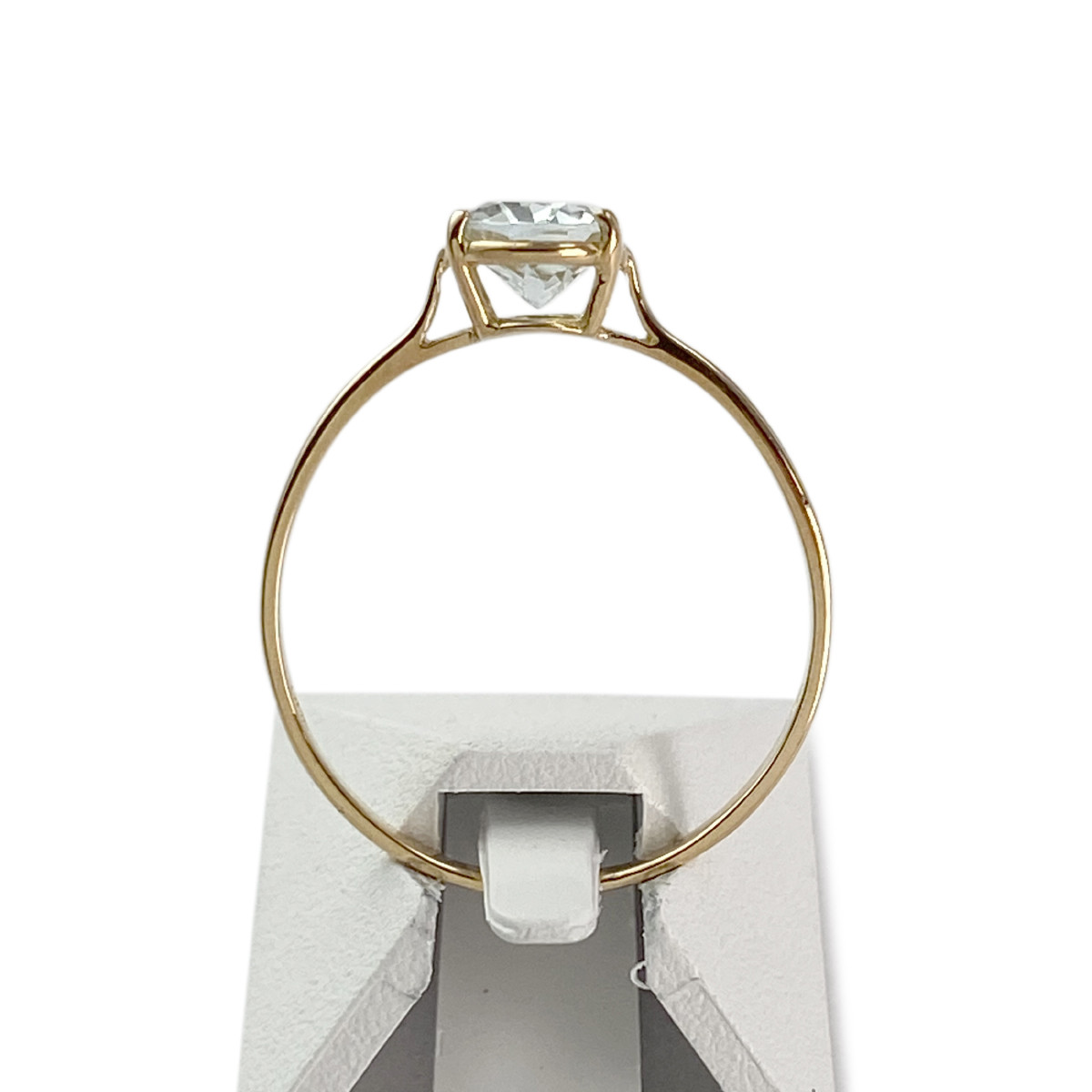 Bague d'occasion or 750 jaune aigue marine - vue 3