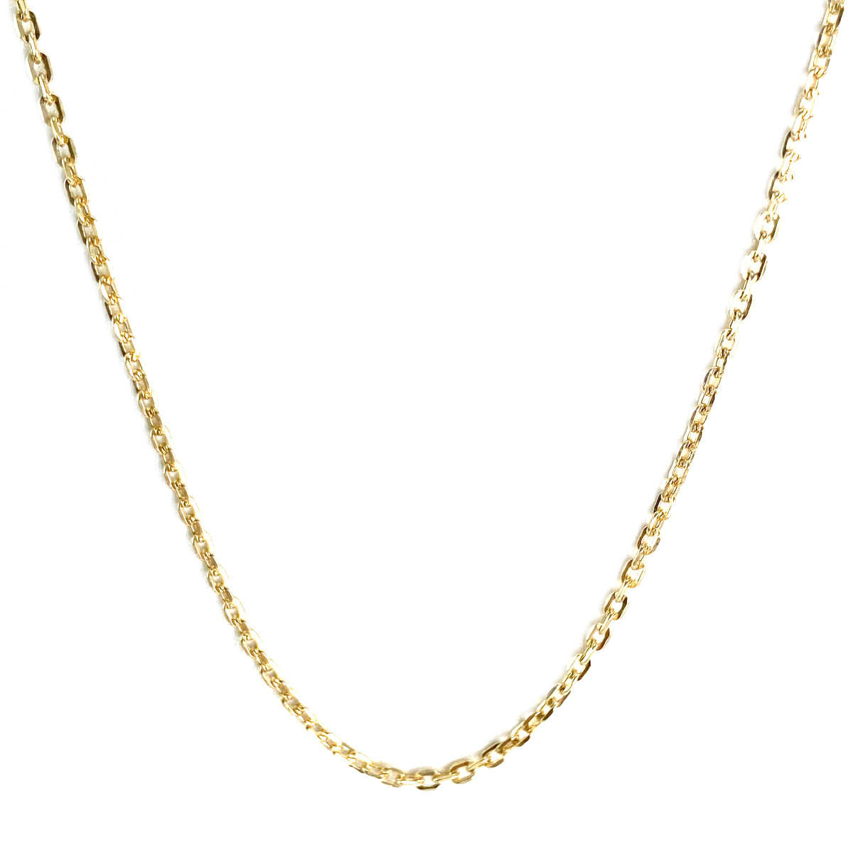 Chaine d'occasion or 750 jaune maille forçat 66 cm