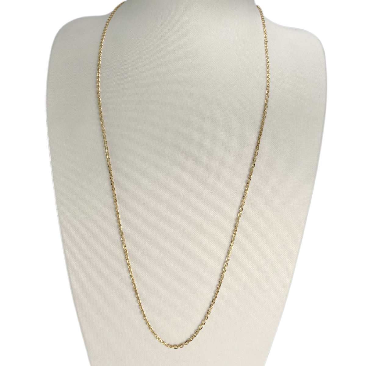 Chaine d'occasion or 750 jaune maille forçat 66 cm - vue 2