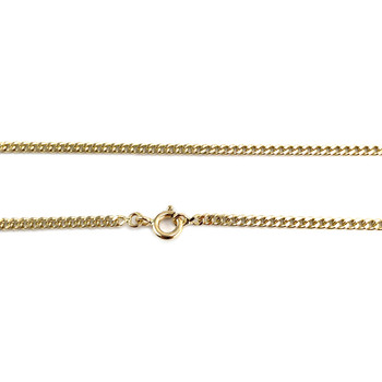 Chaîne d'occasion or 750 jaune maille gourmette 47 cm