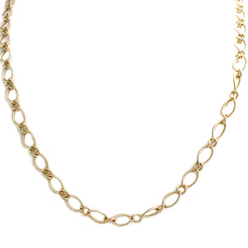 Collier d'occasion or 750 jaune maille fantaisie 47 cm