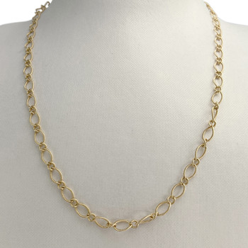 Collier d'occasion or 750 jaune maille fantaisie 47 cm