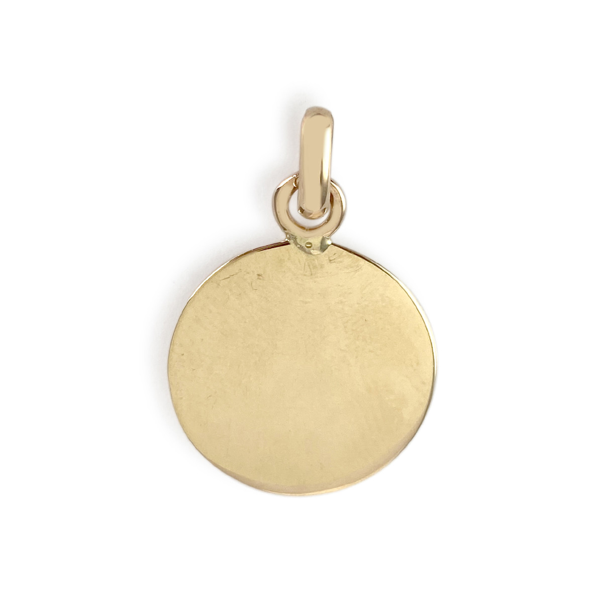 Pendentif augis d'occasion or 750 jaune diamant rubis synthétiques - vue 2