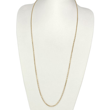 Chaîne d'occasion or 750 jaune maille forçat 70 cm