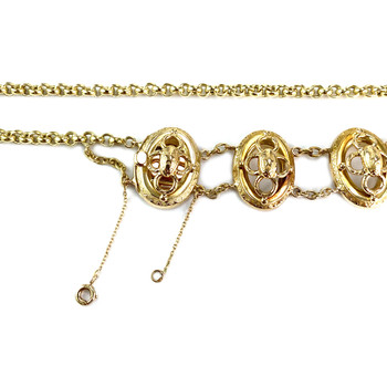 Collier d'occasion or 750 jaune maille fantaisie 42,5 cm