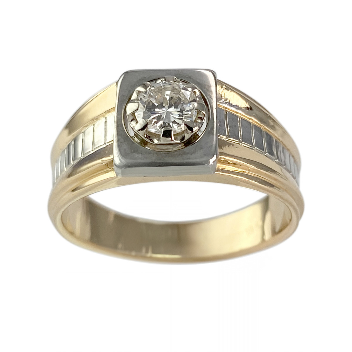 Bague d'occasion 2 ors 750 diamant