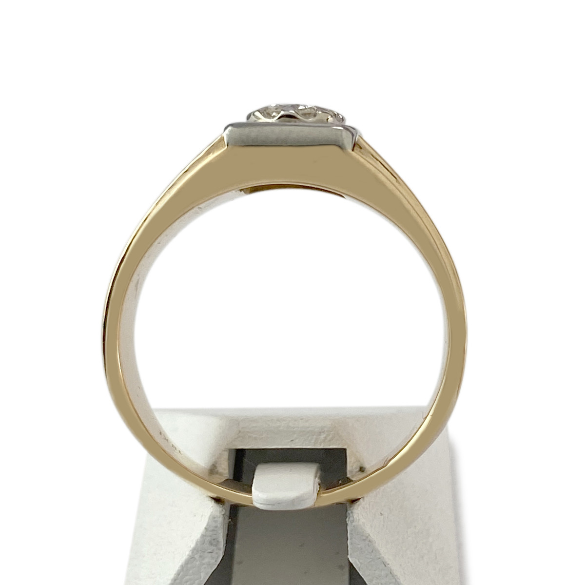Bague d'occasion 2 ors 750 diamant - vue 3
