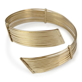 Bracelet rigide d'occasion or 750 jaune 19 cm