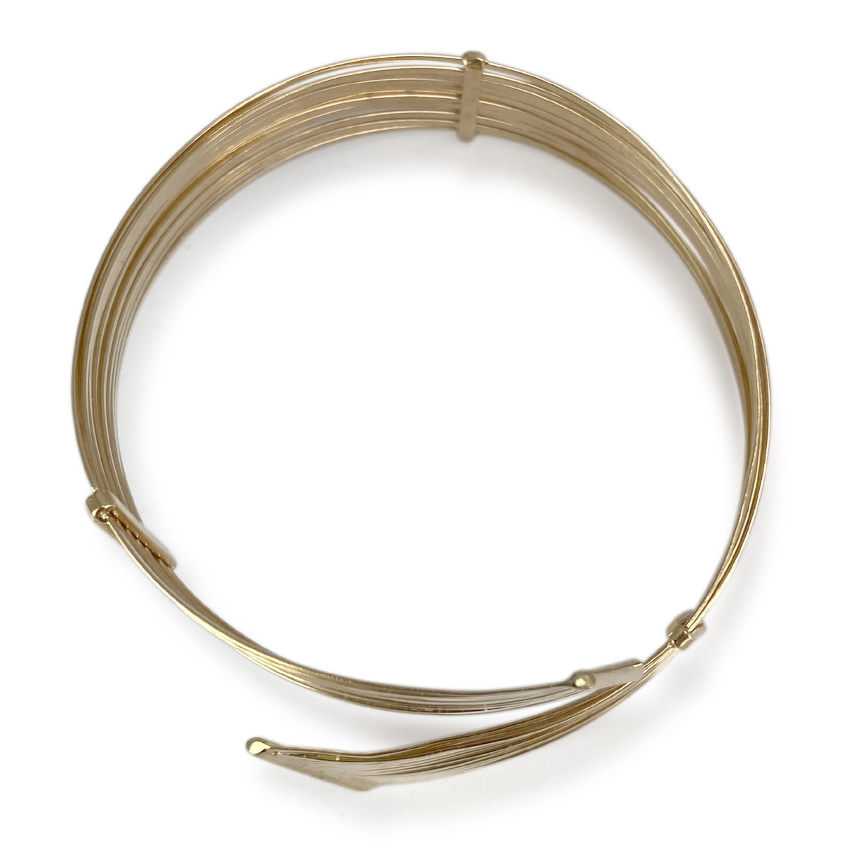 Bracelet rigide d'occasion or 750 jaune 19 cm - vue 3