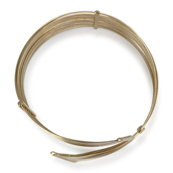 Bracelet rigide d'occasion or 750 jaune 19 cm