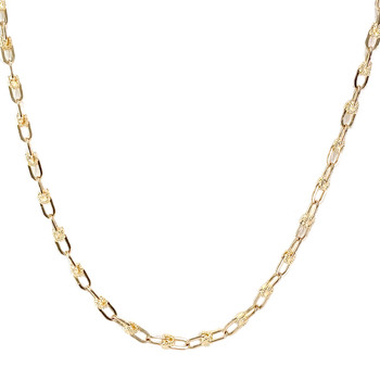 Chaîne d'occasion or 750 jaune maille fantaisie 63 cm