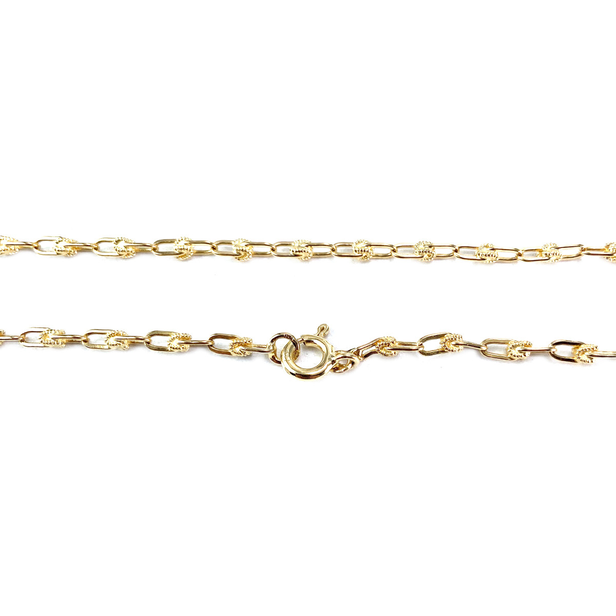 Chaîne d'occasion or 750 jaune maille fantaisie 63 cm - vue 3