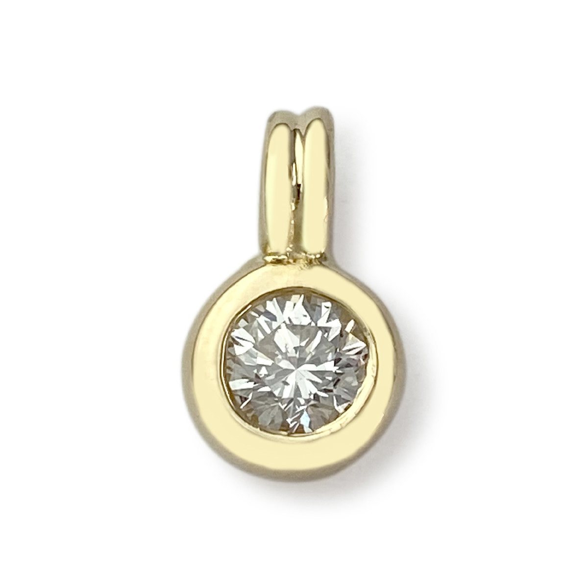 Pendentif d'occasion or 750 jaune diamant