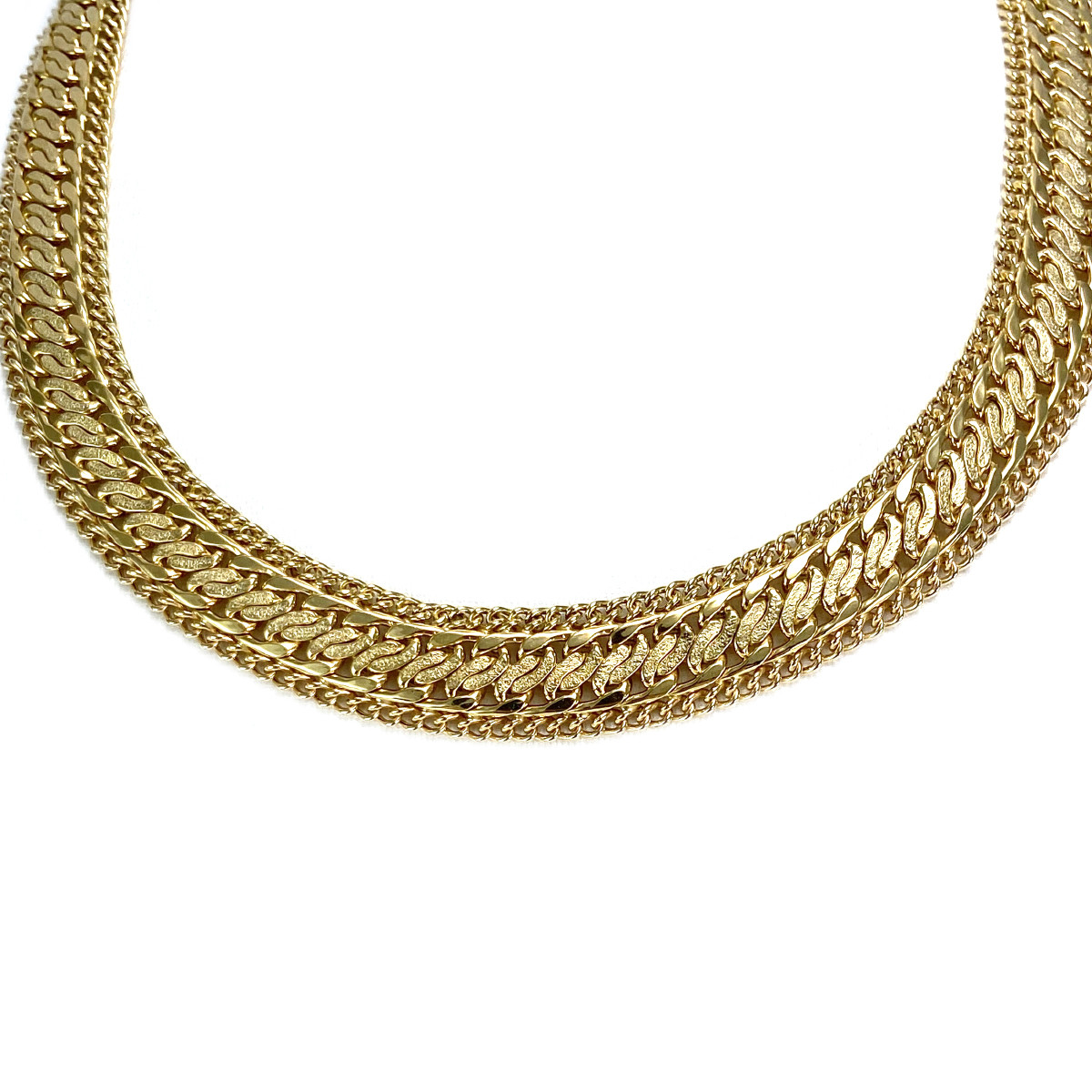 Collier d'occasion or 750 jaune maille fantaisie 45 cm