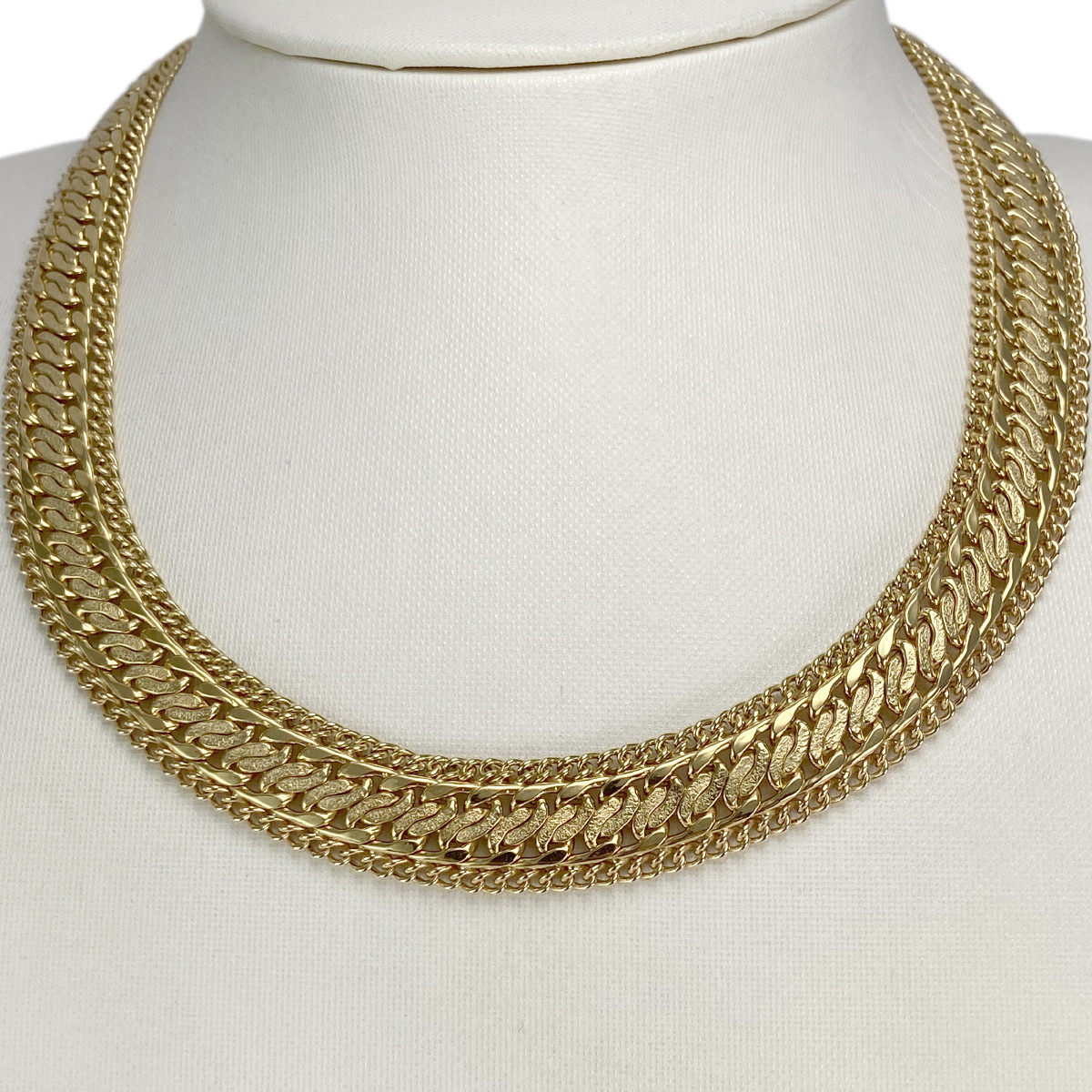 Collier d'occasion or 750 jaune maille fantaisie 45 cm - vue 2