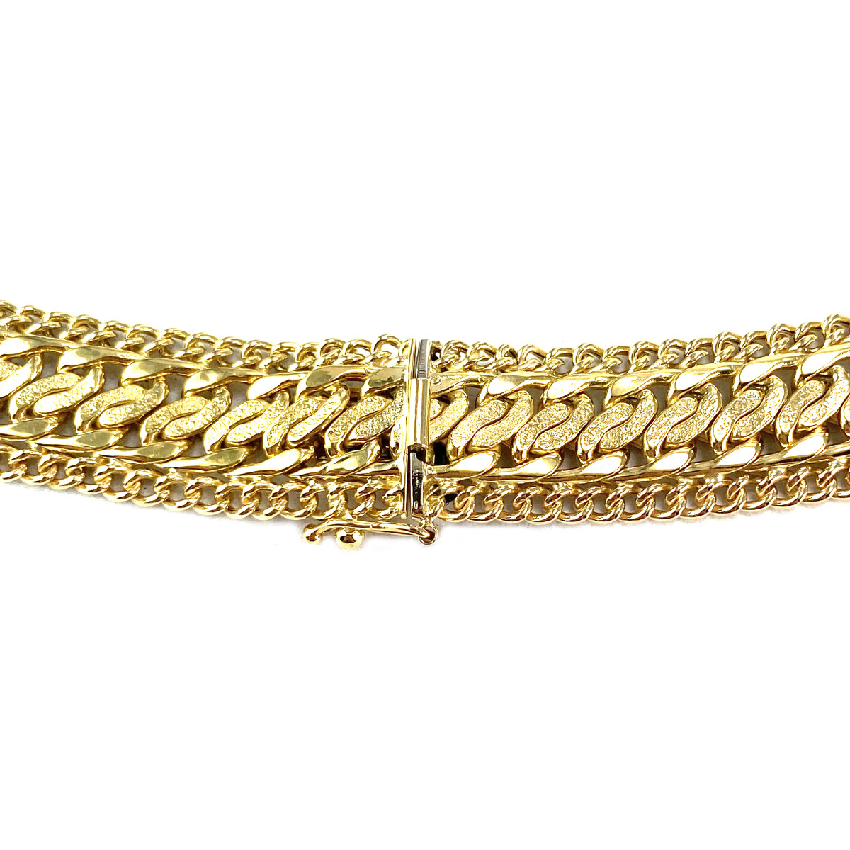 Collier d'occasion or 750 jaune maille fantaisie 45 cm - vue 3