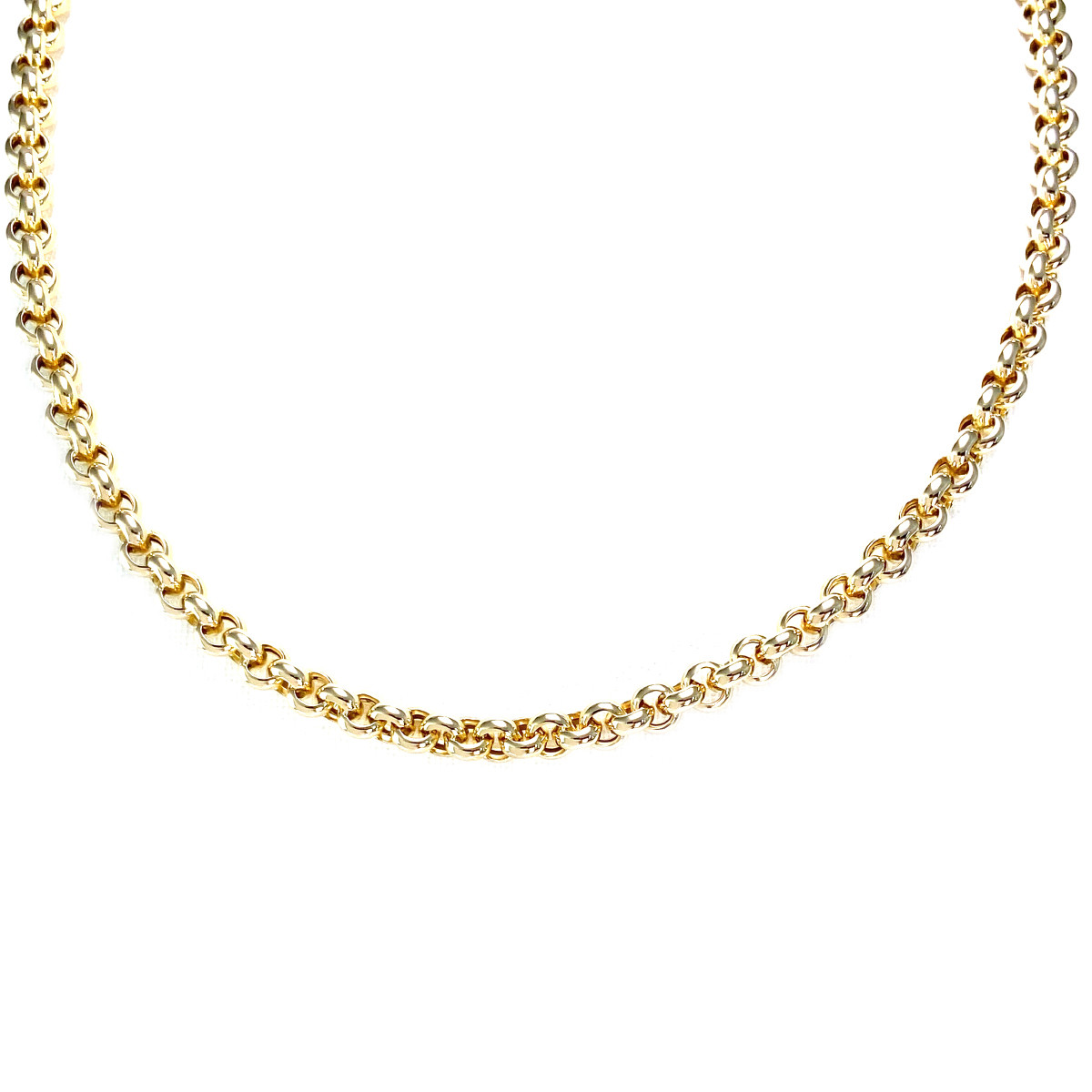 Collier d'occasion or 750 jaune maille jaseron 45 cm