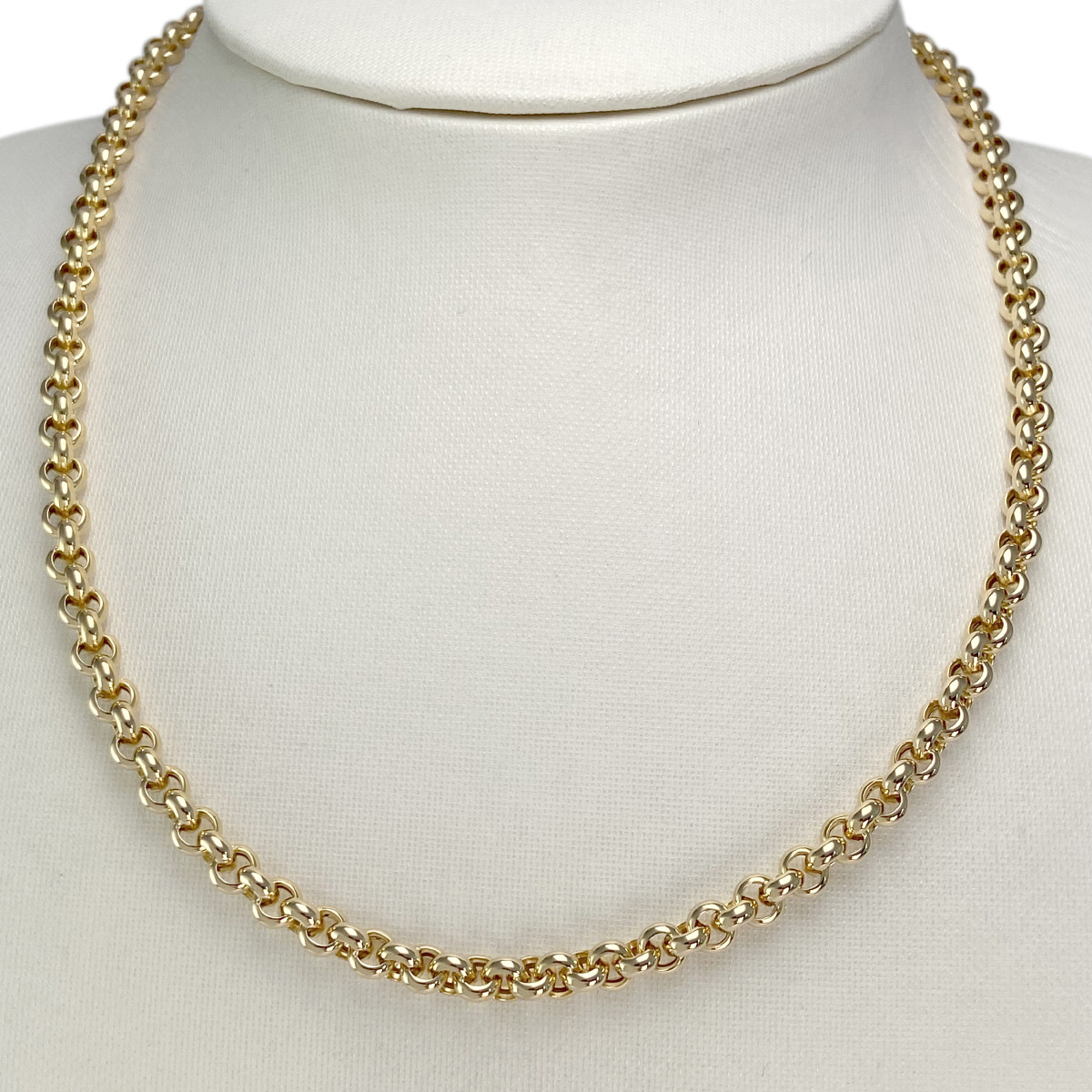 Collier d'occasion or 750 jaune maille jaseron 45 cm - vue 2