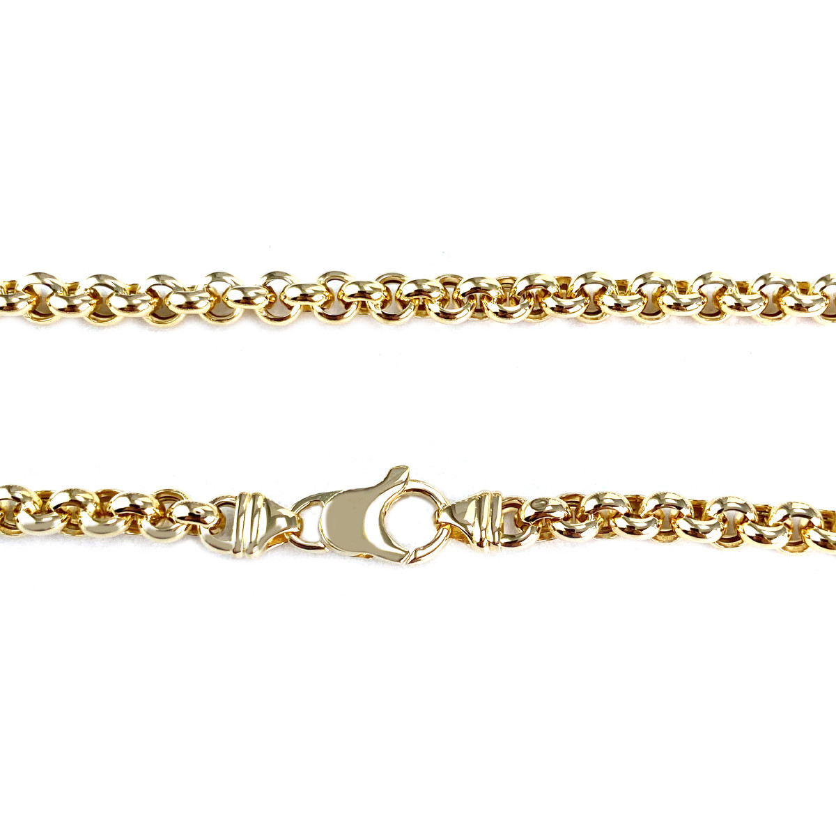 Collier d'occasion or 750 jaune maille jaseron 45 cm - vue 3