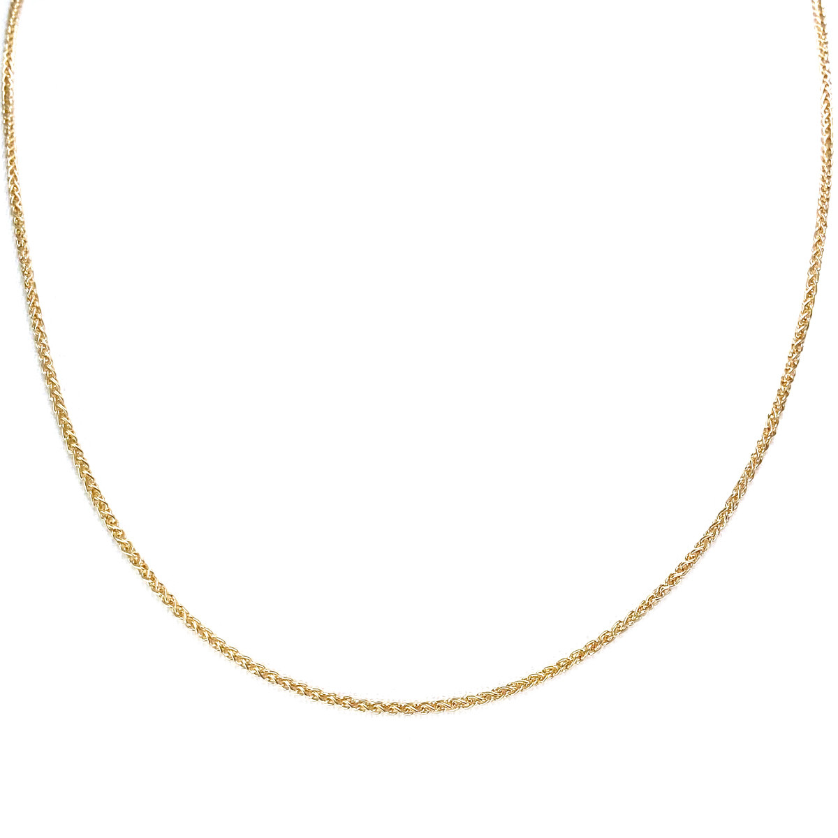 Chaîne d'occasion or 750 jaune maille palmier 46 cm