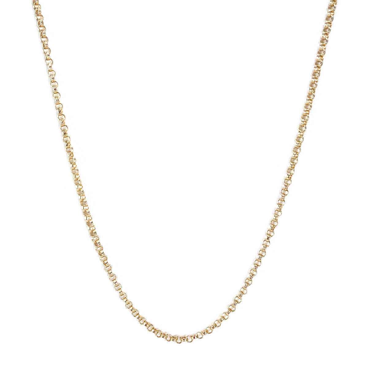 Chaine d'occasion or 750 jaune maille jaseron 66,5 cm
