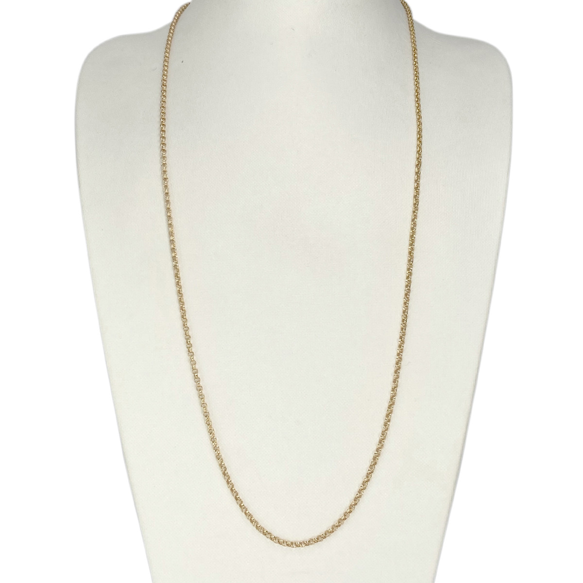 Chaine d'occasion or 750 jaune maille jaseron 66,5 cm - vue 2