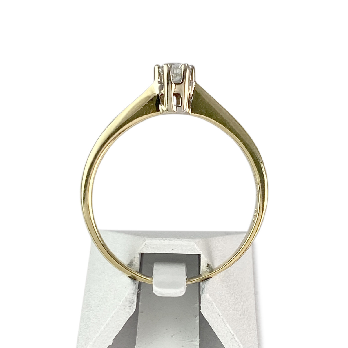 Solitaire d'occasion 2 ors 750 diamant - vue 3