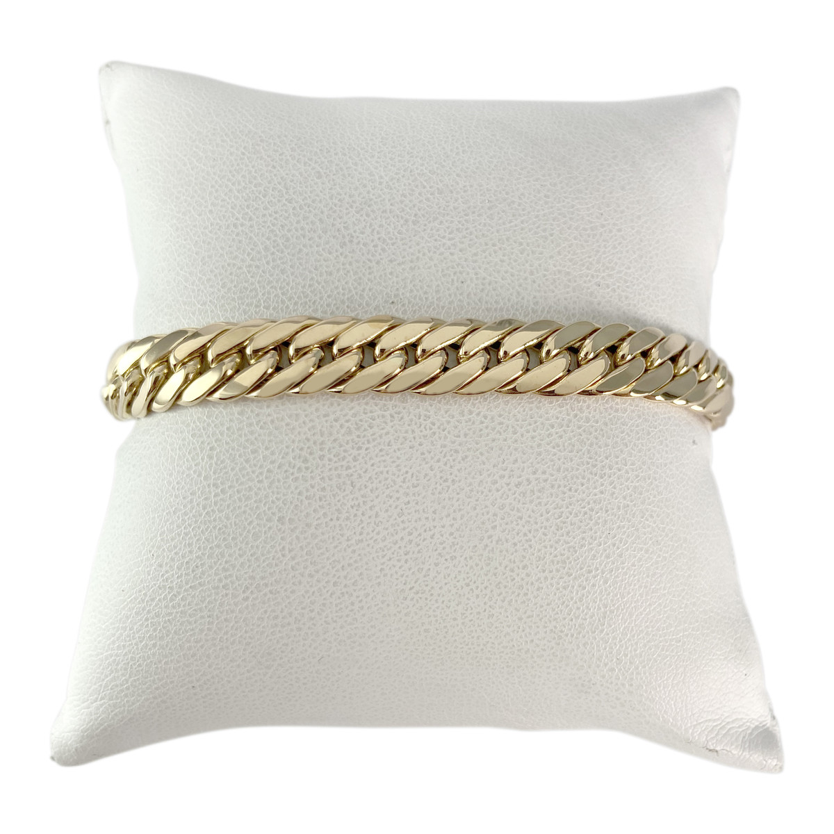 Bracelet d'occasion or 750 jaune maille anglaise 18,5 cm