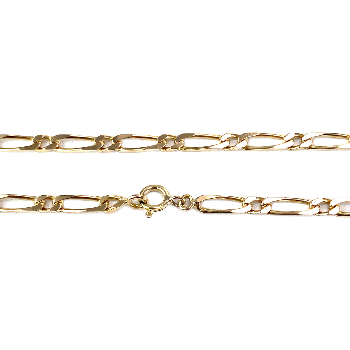 Chaîne d'occasion or 750 jaune maille cheval alternée 56 cm - vue 3