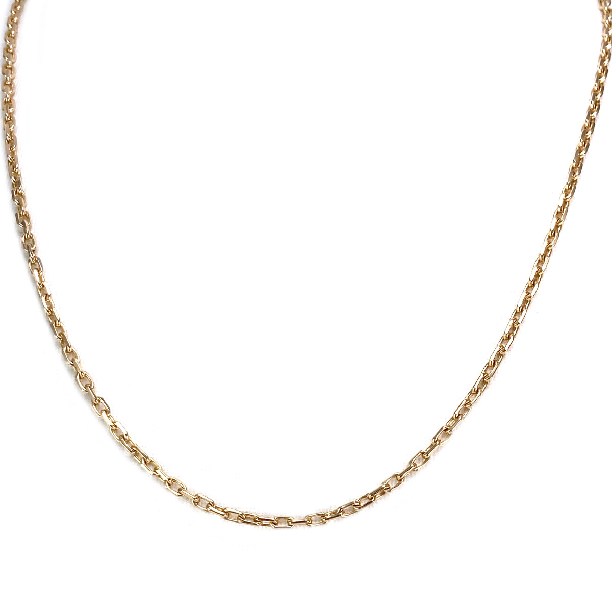 Chaîne d'occasion or 750 jaune maille forçat 47,5 cm