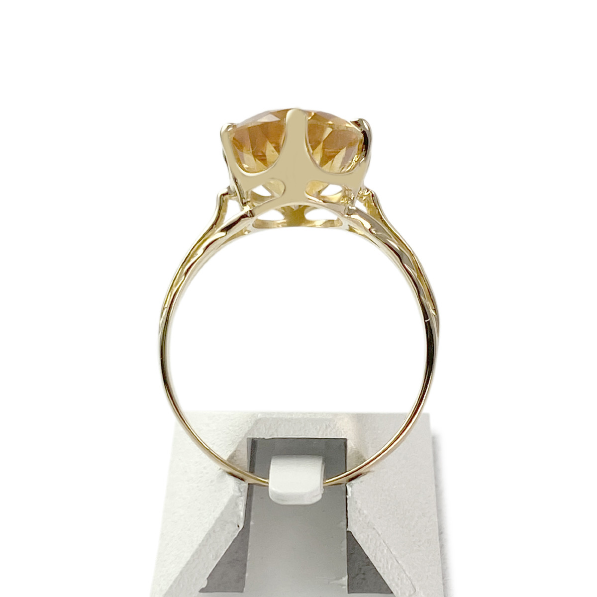 Bague d'occasion or 750 jaune citrine - vue 3