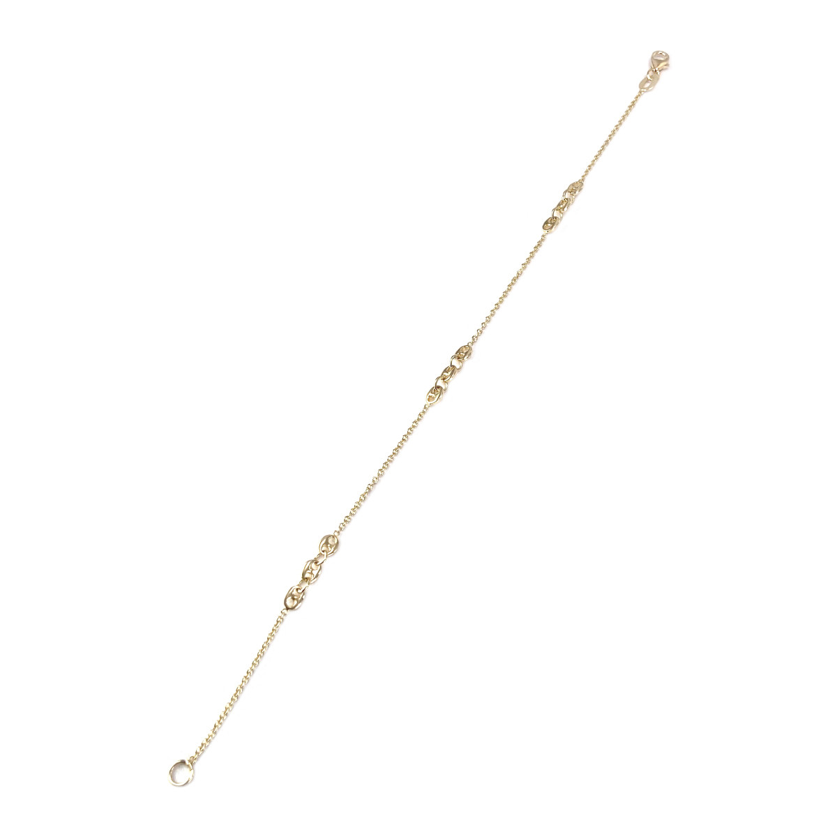 Bracelet d'occasion or 750 jaune maille fantaise 20,5 cm - vue 2