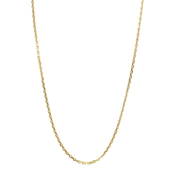 Chaîne d'occasion or 750 jaune maille forçat 66,5 cm