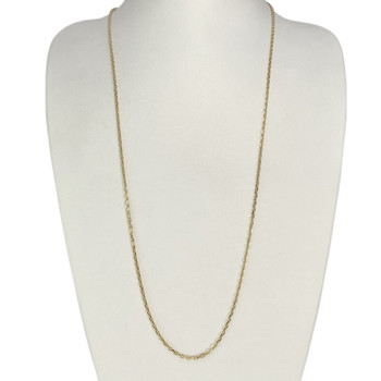 Chaîne d'occasion or 750 jaune maille forçat 66,5 cm