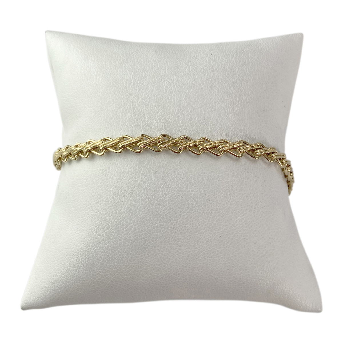 Bracelet d'occasion or 750 jaune maille fantaisie 20 cm
