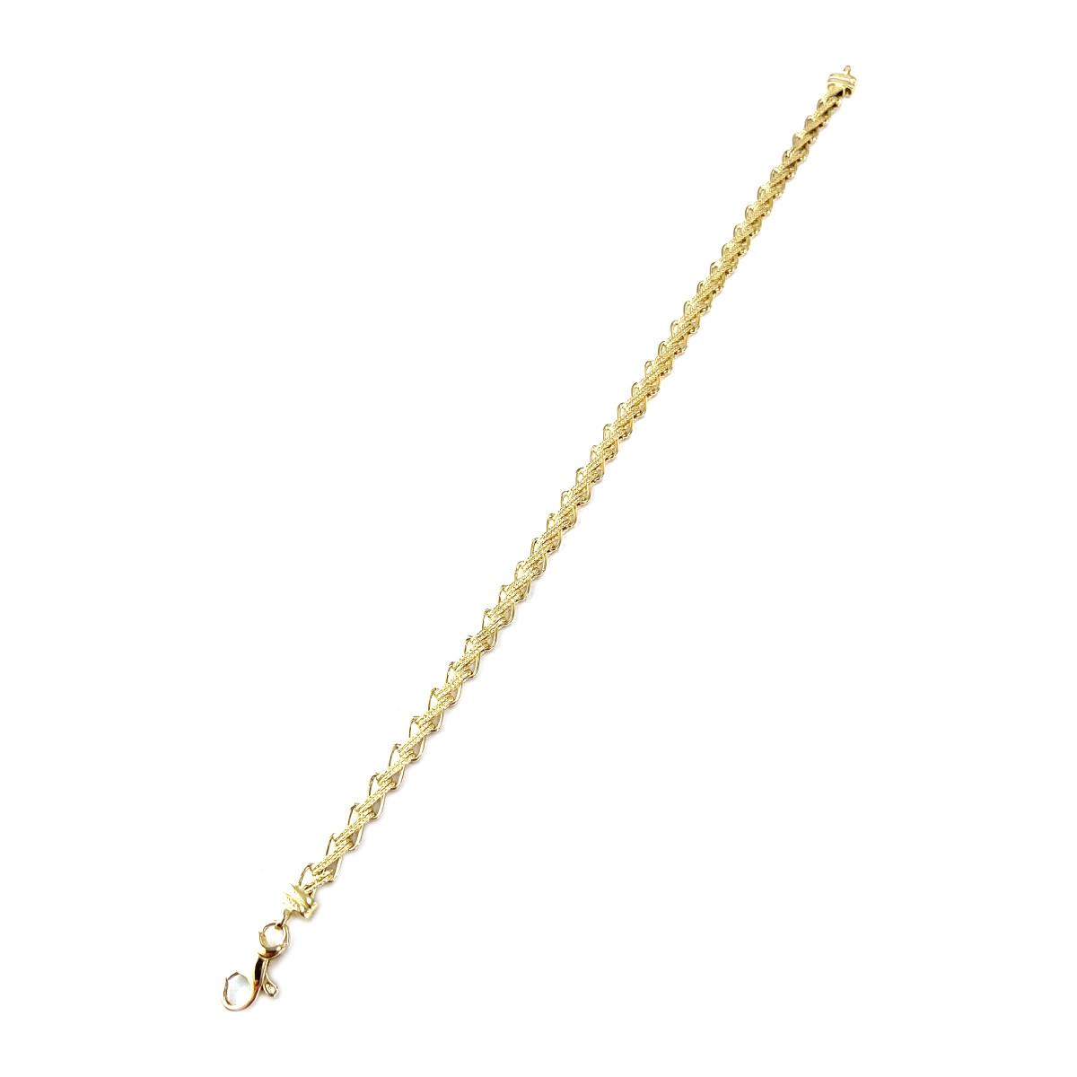 Bracelet d'occasion or 750 jaune maille fantaisie 20 cm - vue 2
