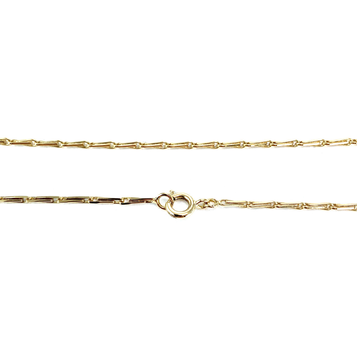 Chaîne d'occasion or 750 jaune maille fantaisie 46 cm - vue 3