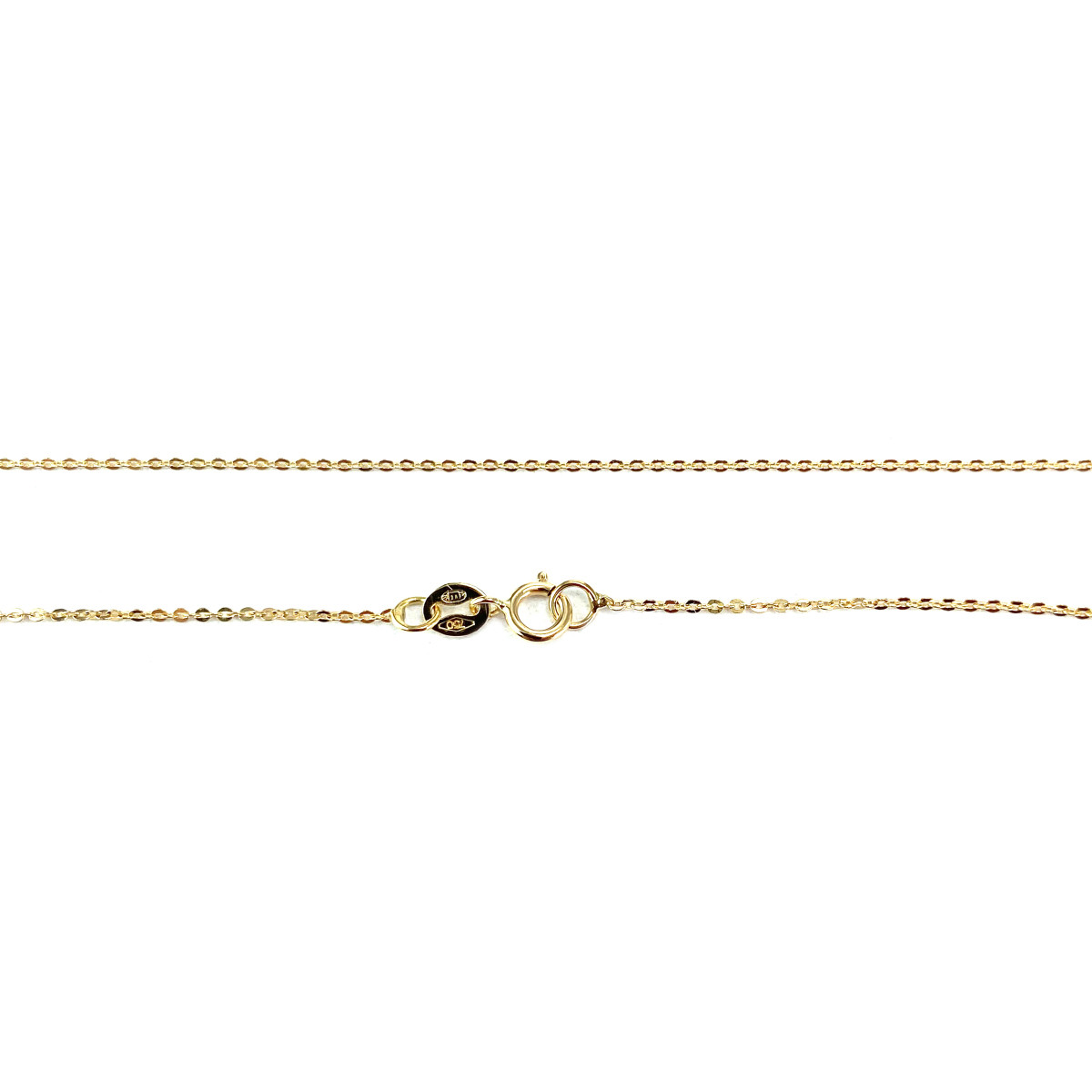Collier d'occasion or 750 jaune maille jaseron zirconias 42 cm - vue 3