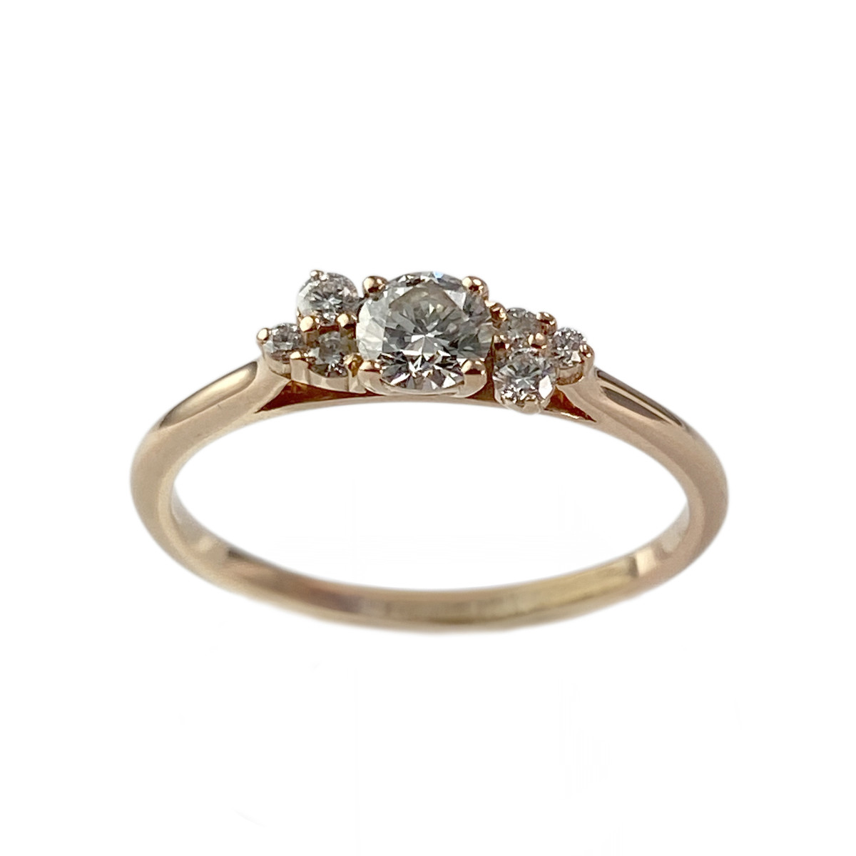 Bague Gemmyo d'occasion or 750 rose diamants