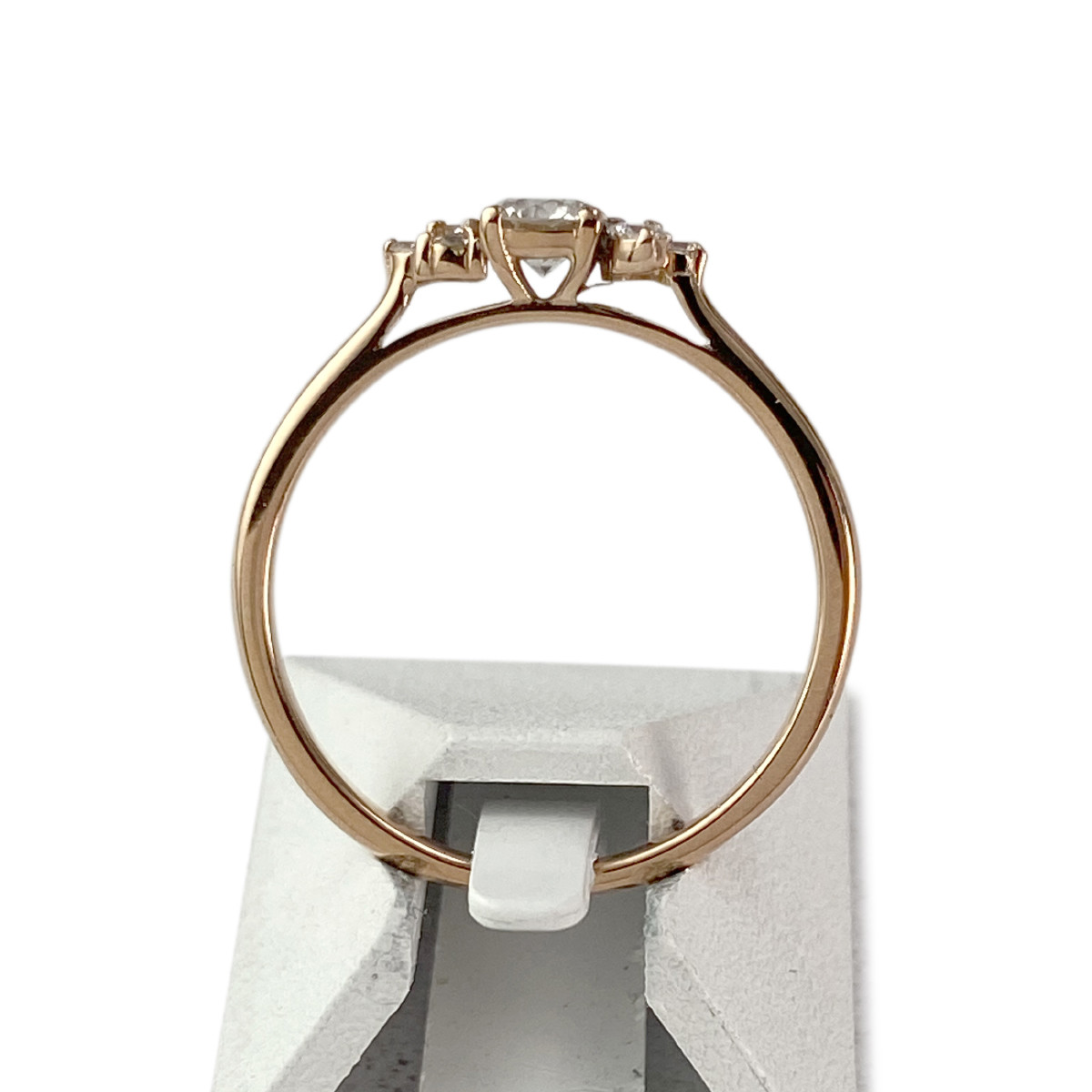 Bague Gemmyo d'occasion or 750 rose diamants - vue 3