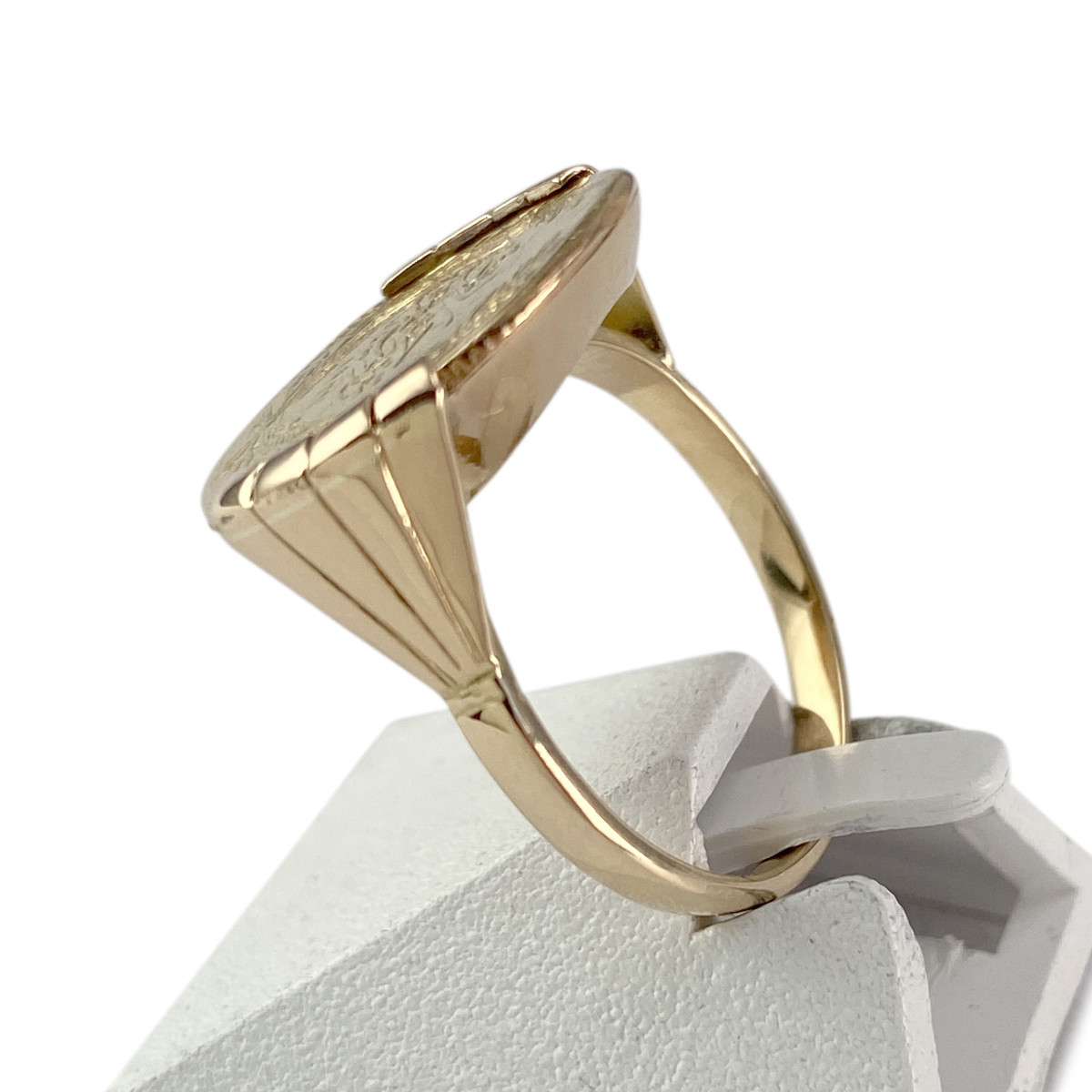 Bague d'occasion or 585 jaune porte pièce - vue 2