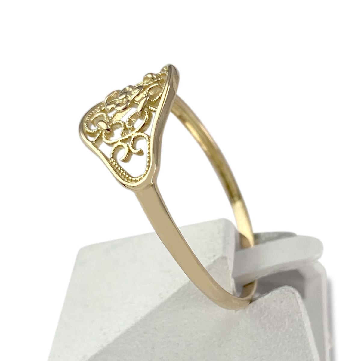 Bague d'occasion or 750 jaune filigrane - vue 2