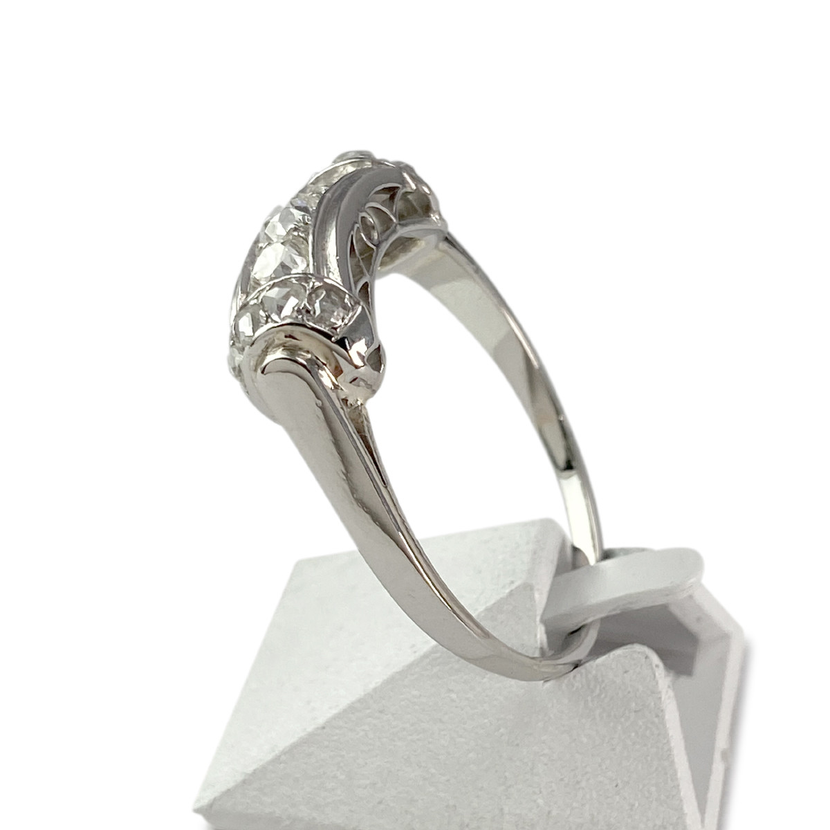 Bague d'occasion platine 950 diamants - vue 2